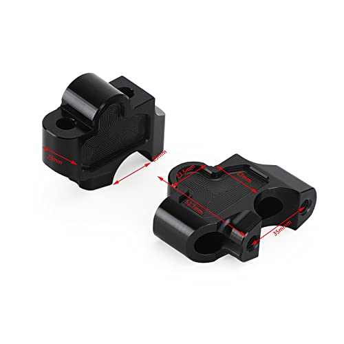 Topteng Motorcycle Handlebar Risers, CNC Handle Bar Clamp Riser 27mm fits for Honda REBEL CMX 250 2017-2021, REBEL CMX300 / CMX 500 / CMX 1100 2017-2021