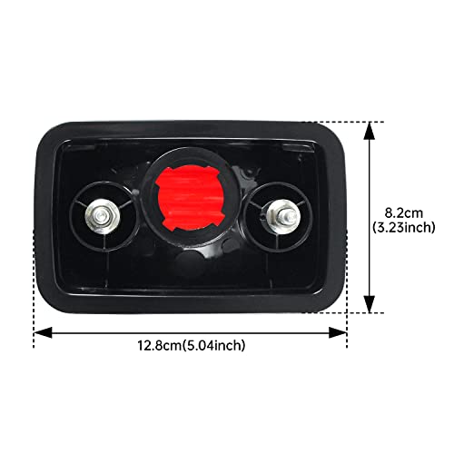CPOWACE Taillight Housing Tail light Lens Cover Compatible with Yamaha Big Bear 400 / Grizzly 660 350 / Kodiak 400 / Rhino 660 700,Plastic Rear Light Lens Replace 5KM-84710-01-00,5KM-8472C-10-00(Red)