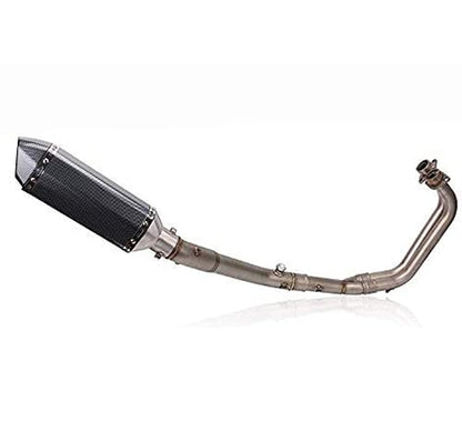 Full Exhaust Systems Pipe Middle Pipe Slip On For YAMAHA R25 R3 2014 2015 2016 MT03 MT-25 With Muffler Carbon Fiber Exhaust