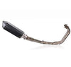 Full Exhaust Systems Pipe Middle Pipe Slip On For YAMAHA R25 R3 2014 2015 2016 MT03 MT-25 With Muffler Carbon Fiber Exhaust