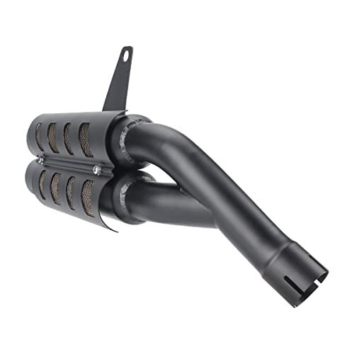Motorcycle Exhaust Slip-on Muffler Pipe Tube with Heat Shield Cover Kit for CMX 300 CMX 500 Rebel 2017-2021 Black