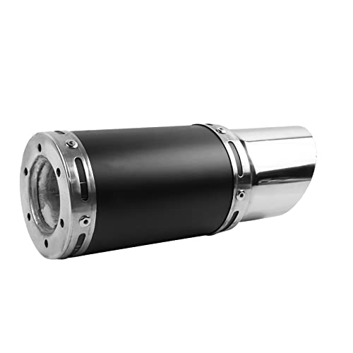 FLYPIG High Performance GY6 150cc Muffler Exhaust Pipe kit Replace for System Shorty GY6 125cc 150cc 152QMI 157QMJ ATV 4 Stroke Chinese Scooter Moped ATV Go Kart (Black)