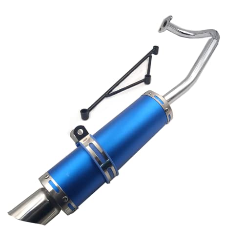 hongyu Blue Exhaust System Muffler for GY6 50cc Scooters 139QMA 139QMB 4 Stroke Engine