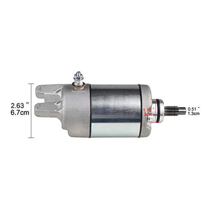 WATERWICH Compatible with Starter Honda 300 fourtrax Trx300 Trx300fw Trx300ex 250es 1987-2000 Replaces 31200-HC4-023 31200-HC4-033 SM13213 128000-4400