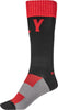 Fly Racing 2022 MX Pro Riding Socks (Red/Black, LG/XL)