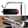 FLYPIG BLACK/RED HIGH PERFORMANCE AFTERMARKET Racing Muffler Exhaust Pipe System kit For Honda XR50 CRF50 XR CRF 50 Chinese 70 110 125cc SDG TAOTAO COOLSTER PIT BIKE EX16 Pit Dirt Bikes