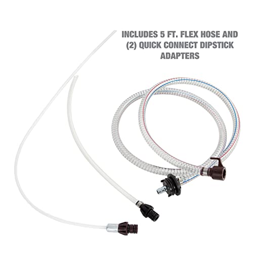 OEMTOOLS 24389 5.6 Quarts (1.4 Gallons) Manual Fluid Extractor, Fluid Extractor Pump, Oil Extractor Vacuum, Auto Oil Extractor