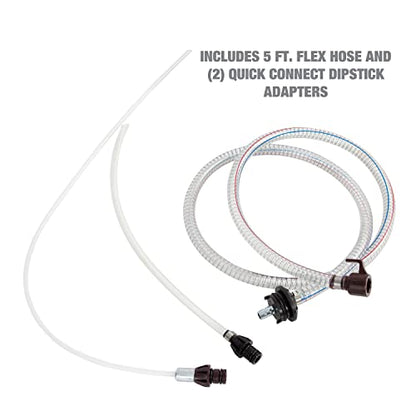 OEMTOOLS 24389 5.6 Quarts (1.4 Gallons) Manual Fluid Extractor, Fluid Extractor Pump, Oil Extractor Vacuum, Auto Oil Extractor