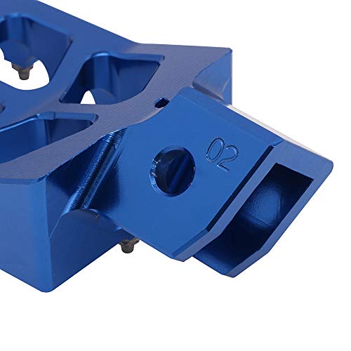 AnXin Motorcycle Foot Pegs Footpeg Pedals FootRest for PW50 1981-2021 PW80 1983-2006 Pit Dirt Bike Blue
