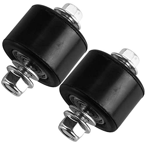 8mm Black Chain Roller Pulley Slider Tensioner Wheel Guide Fit for Pit Dirt Mini Bike ATV Motorcycle Baja Mini Yamaha Honda Coleman, 2 Pack