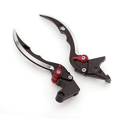 FXCNC Billet Blade Brake Clutch Levers Compatible with NC750 S/X 14-15,Fury/VTX1300CX 11-17,VT750 Phantom/Shadow 10-17,Black Spirit 14-16 CMX 500/300 Rebel 2017