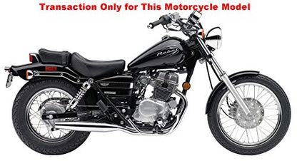 Promise Faster Compatible Motorcycle Sissy Bar Backrest + Luggage Rack Pad Compatible For Honda CA250 Rebel 250 CMX250 Heavt-Duty Black