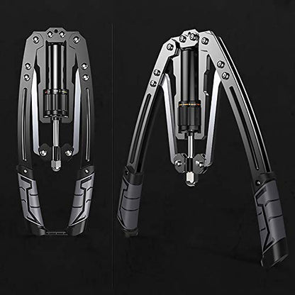 VIVITORY Adjustable Hydraulic Power Twister Arm Forearm Exerciser 22-440lbs Home Chest Expander for Arm, Biceps, Abdomen, Shoulder and Chest Muscle Strength Training (Grey)