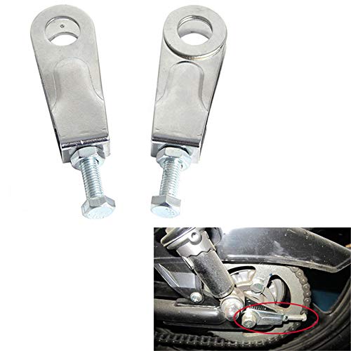 15MM Motorcycle Chain Tensioner Tension Adjuster,MoreChioce 2 Pieces Chain Puller Tensioner Adjuster Rear Wheel Chain Tensioner Motorcycle Modified Tool Fit for Yamaha YBR 125 All Years