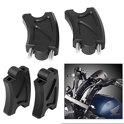 by Unbranded Diteng Motorcycle Handlebar Riser Handlebar Mounting Clip Extension Adapter 300 For Honda Rebel CMX 500 CMX 2017 2018 2019 2020 2021.