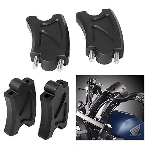 by Unbranded Diteng Motorcycle Handlebar Riser Handlebar Mounting Clip Extension Adapter 300 For Honda Rebel CMX 500 CMX 2017 2018 2019 2020 2021.