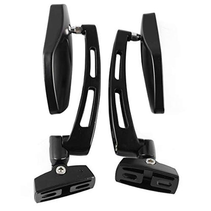 AUTOKAY Motorcycle Mirrors Racing Rearview Mirrors CNC Aluminum Anti-Glare Side Mirror Fits for Honda CBR 600 F3 F4i Kawasaki Ninja ZX 6 7 9 12 Yamaha FZR YZF R1 R6 S Suzuki GSXR