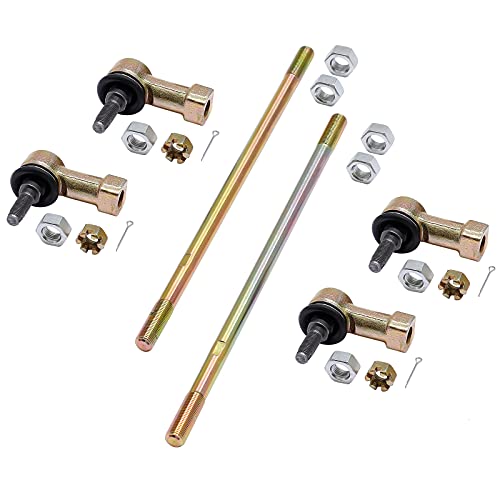 2 Tie Rods and 4 Tie Rod Ends Kit Compatible With 1999-2008 Honda Sportrax 400 | 2009 2012-2014 Honda Trx400X Tie Rod Ball Joint