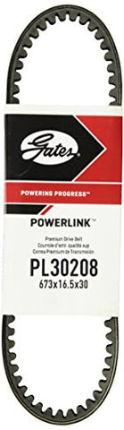 Gates PL30208 Premium PowerLink Continuously Variable Transmission (CVT) Scooter Belt, Black