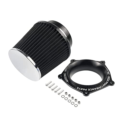 NICECNC Black Airbox Intake Kit Compatible with Yamaha YFZ450R 2009-2023 2022 2021 2020 2019 2018 2017 2016 2015, YFZ450X 2010-2011, YFZ 450 2007-2009 2012-2013, 2017 Replacement for 5D3-14459-00-00