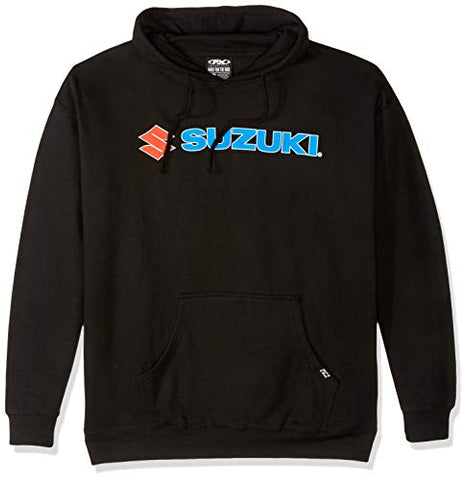 Factory Effex 15-88402 'Suzuki' Hooded Pull-over Sweatshirt (Black, Large)