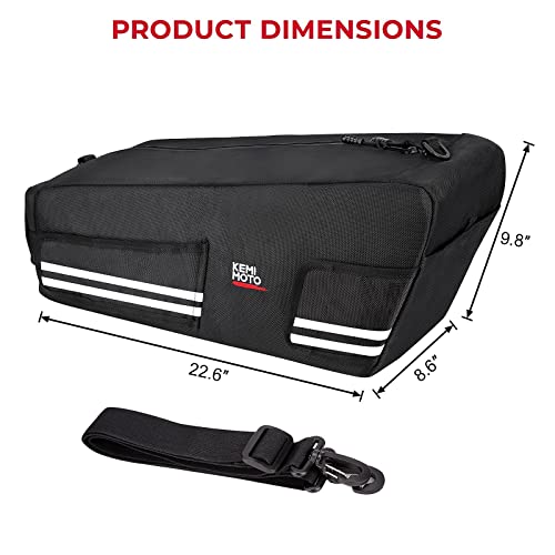 kemimoto Ruckus Bag Under Seat Storage Bag Cling to The Side Frame 2010-2023 Ruckus Saddle bag Luggage Scooter Ruckus Accessories Comes with Shoulder Straps Ruckus Cargo Storage Bin Container