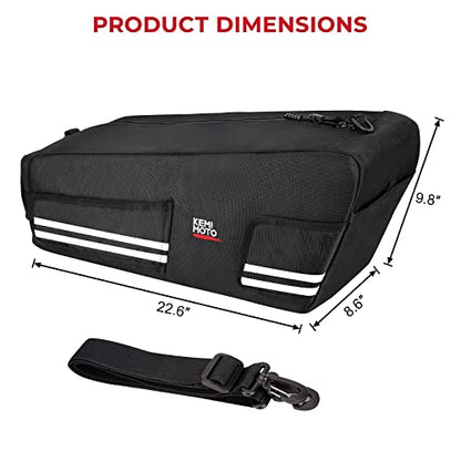 kemimoto Ruckus Bag Under Seat Storage Bag Cling to The Side Frame 2010-2023 Ruckus Saddle bag Luggage Scooter Ruckus Accessories Comes with Shoulder Straps Ruckus Cargo Storage Bin Container