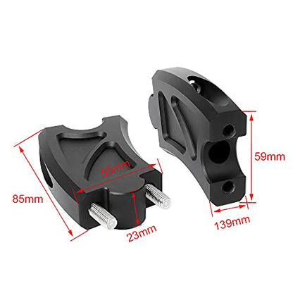 by Unbranded Diteng Motorcycle Handlebar Riser Handlebar Mounting Clip Extension Adapter 300 For Honda Rebel CMX 500 CMX 2017 2018 2019 2020 2021.