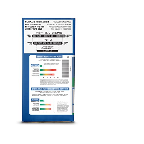 Polaris ATV Full Synthetic Oil Change Kit, 2879323, 2.5 Quarts of PS-4 Engine Oil and 1 Oil Filter