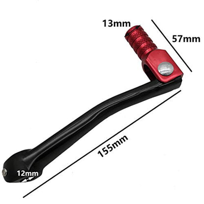 OTOHANS AUTOMOTIVE CNC Aluminum 2" Folding Gear Shifter Shift Lever for Honda XR50 CRF50 XR CRF 50cc 70cc 90cc 110cc 125cc Dirt Pit Bike (Red Black)