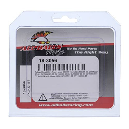 All Balls Racing Caliper Rebuild Kit Front 18-3056 Compatible With/Replacement For Honda CB 600 F Hornet 98-99, GL 1500 CT Valkyrie Tourer 97-00, PC 800 Pacific Coast 89-98, ST 1100 91-02