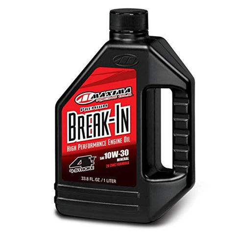 Maxima 30-10901 Premium Break-in 10W-30 Motorcycle Engine Oil - 1 Liter Bottle