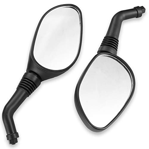 CLEO 8mm white Side Mirrors for GY6 50cc 125cc 150cc 250cc Chinese Scooter Moped Motorcycle Rear View Mirror
