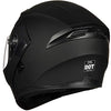ILM Motorcycle Dual Visor Flip up Modular Full Face Helmet DOT 6 Colors Model 902 (L, Matte Black)