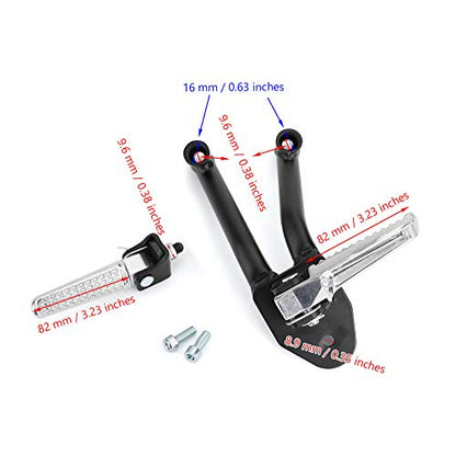 Topteng Rear Foot Pegs Footrests Passenger for Honda CMX300 Rebel 300 2017-2020, CMX500 Rebel 500 2017-2020