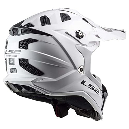 LS2 Helmets MX-Off Road Subverter Evo Helmet (Gloss White - X-Large)
