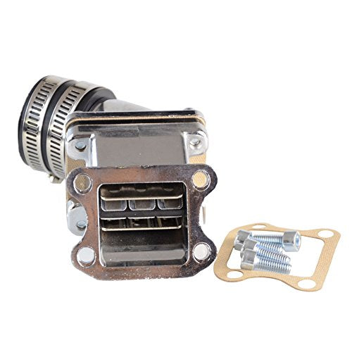 GOOFIT 32mm Intake Manifold Pipe Adapter Gasket Set Replacement for 2 Stroke DIO 50 ZX SE50 SK50 SA50 Elite Scooter