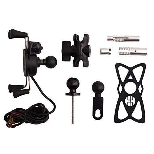 Motorcycles Phone Mount with Charger Grip Mobile Phone Holder GPS Navigation Bracket for BMW S1000RR Suzuki GSX 1300R Hayabusa GSX-R 600 750 1000 Yamaha YZF Kawasaki Ninja Honda CBR New