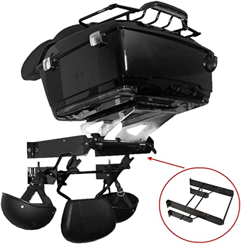 H D Garage Detachables Storage Detach Depot Wall Rack，Tour Trunk Pack Pak Luggage-Racks Fits for Harley Davidson Touring Road King Electra Street Glide