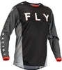 Fly Racing 2023 Adult Kinetic Kore Jersey (Black/Grey, Large)