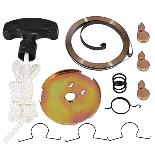 Tektall Recoil Starter Spring Rope Handle Pull Start Rebuild Kit Replace for ATC110 1979 1980 1981 1982 1983 1984
