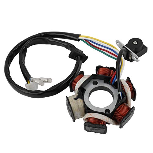 AuInLand Electrics Wiring Harness Loom Kit Electrics Stator Coil CDI Wiring Harness Solenoid Relay Spark Plug for GY6 150cc-250cc ATV Quad