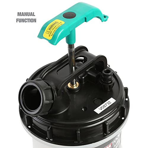 OEMTOOLS 24397 10 Quarts (2.5 Gallons) Manual Fluid Extractor, Oil Extractor Pump, Transmission Fluid Pump, Oversized Handle Manual Oil Pump Extractor
