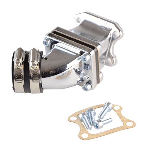 GOOFIT 32mm Intake Manifold Pipe Adapter Gasket Set Replacement for 2 Stroke DIO 50 ZX SE50 SK50 SA50 Elite Scooter