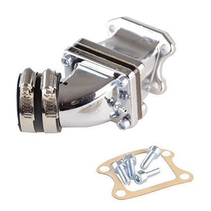 GOOFIT 32mm Intake Manifold Pipe Adapter Gasket Set Replacement for 2 Stroke DIO 50 ZX SE50 SK50 SA50 Elite Scooter