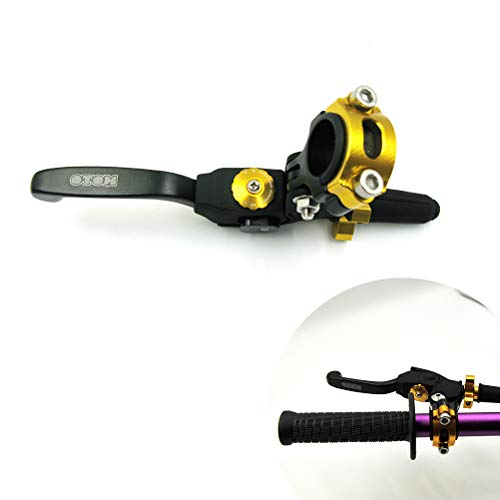 OTOM Clutch Lever Perch Motocross Dirt Bike Fall Prevention Folding Adjustable for CRF WR KXF RMZ FE (Black)