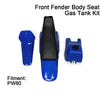 Motorcycle Plastic Fairing Kit With Seat Gas Tank ABS Fender Compatible With PW80 PW 80 Dirt Pit Bike Blue