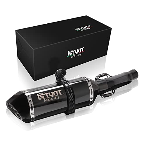 KAJIMOTOR Slip on Exhaust Motorcycle Muffler Silencer Tail Link Exhaust Midpipe System with Removable DB Killer for Honda CBR300R CB300F CBR300 CB300R CBR 300 2008-2018
