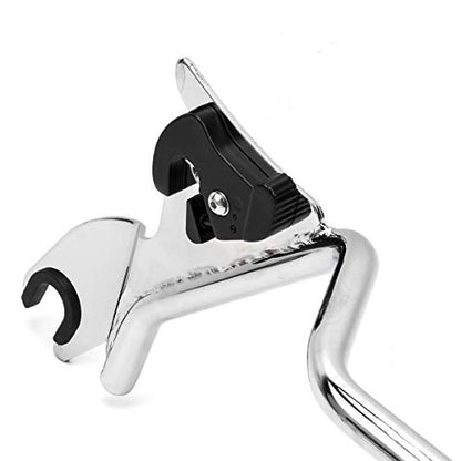 Detachable Rear Passenger Sissy Bar Backrest Pad for Harley Road Glide Street Touring Road King Electra Glide 2009-2022 (chrome)