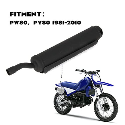 Silencer Exhaust Muffler Pipe for PW80 PY80 Pit Dirt Bike Stainless Steel
